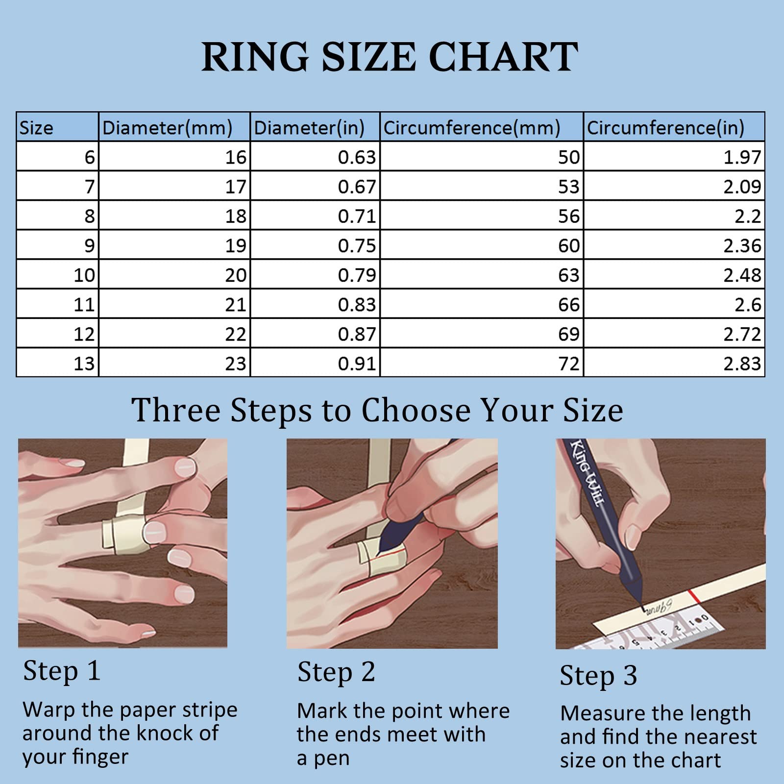 **Anxiety Relief Fidget Rings for Women & Men - 8MM Stainless Steel Intertwined Curb Chain Rings Set (5pcs) - Stress Relief Therapy Jewelry in Silver/Gold/Black/Blue - Sizes 6-13 - Perfect for ADHD, Anxiety, Focus & Office Use**