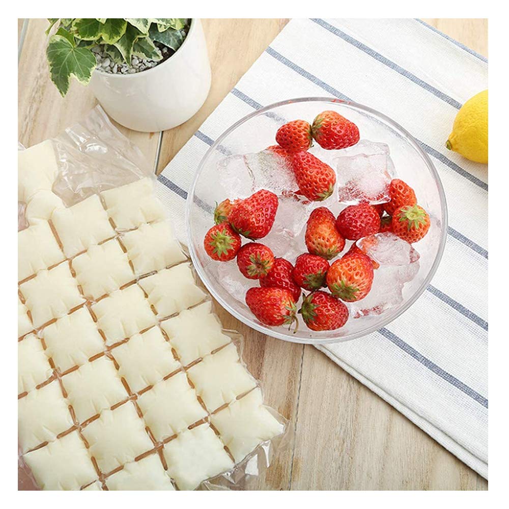 2 Pack 480 Ice Cubes - Disposable Reusable Ice Bags with Seal for Freezing - Perfect for Cocktails, Smoothies, and Party Drinks - Leakproof Ice Cube Maker Molds for Freezer