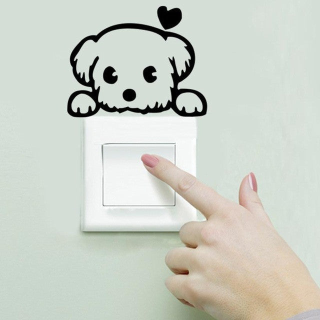 Animal Cartoon Wall Stickers for Kids Room Decor - Removable Switch Stickers for Nursery, Playroom & Bedroom - Fun Home Decoration for Children's Spaces