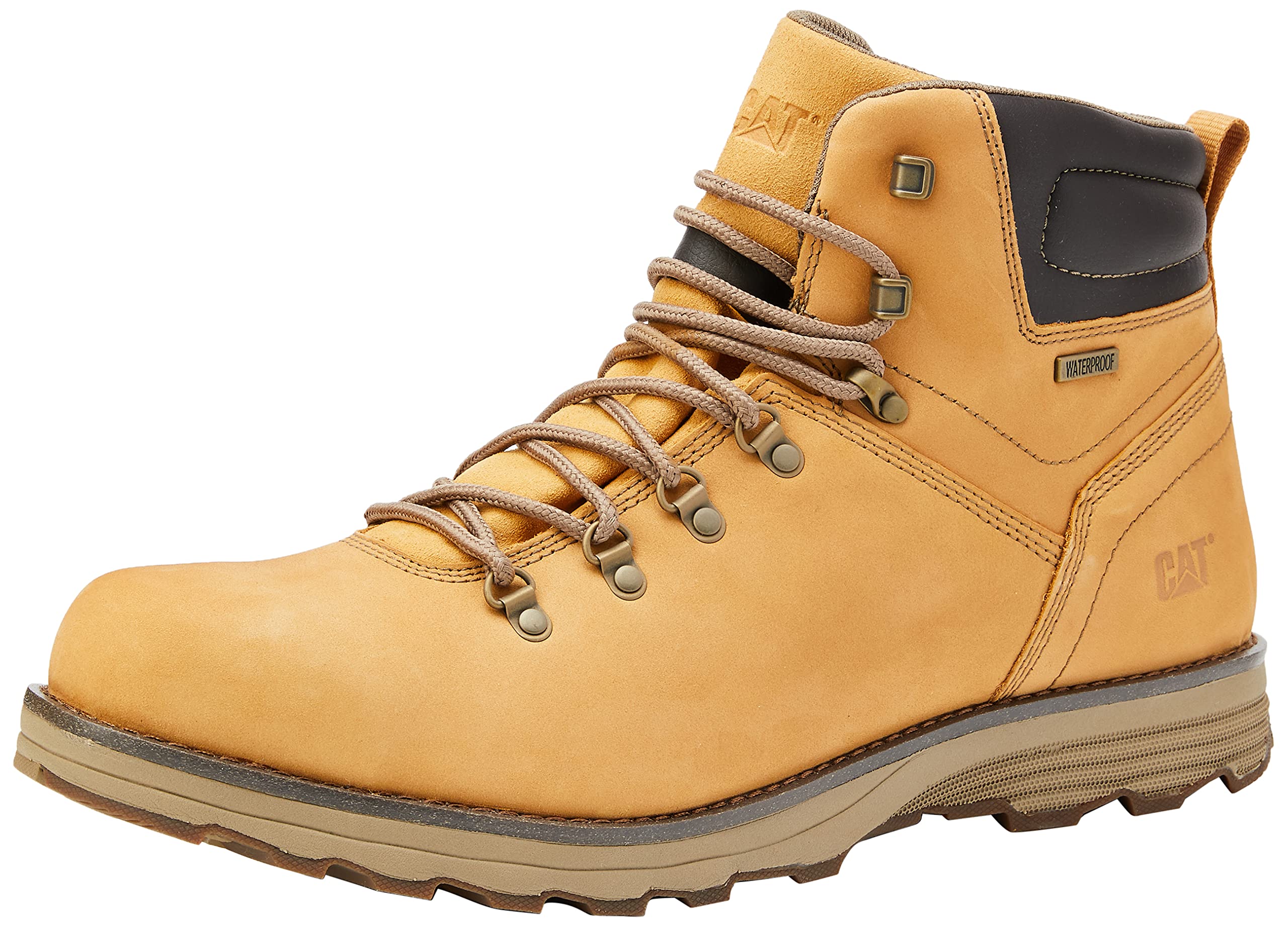Cat Footwear Men's Work Boots - Durable & Comfortable Steel Toe Boots for Construction, Hiking & Outdoor Work