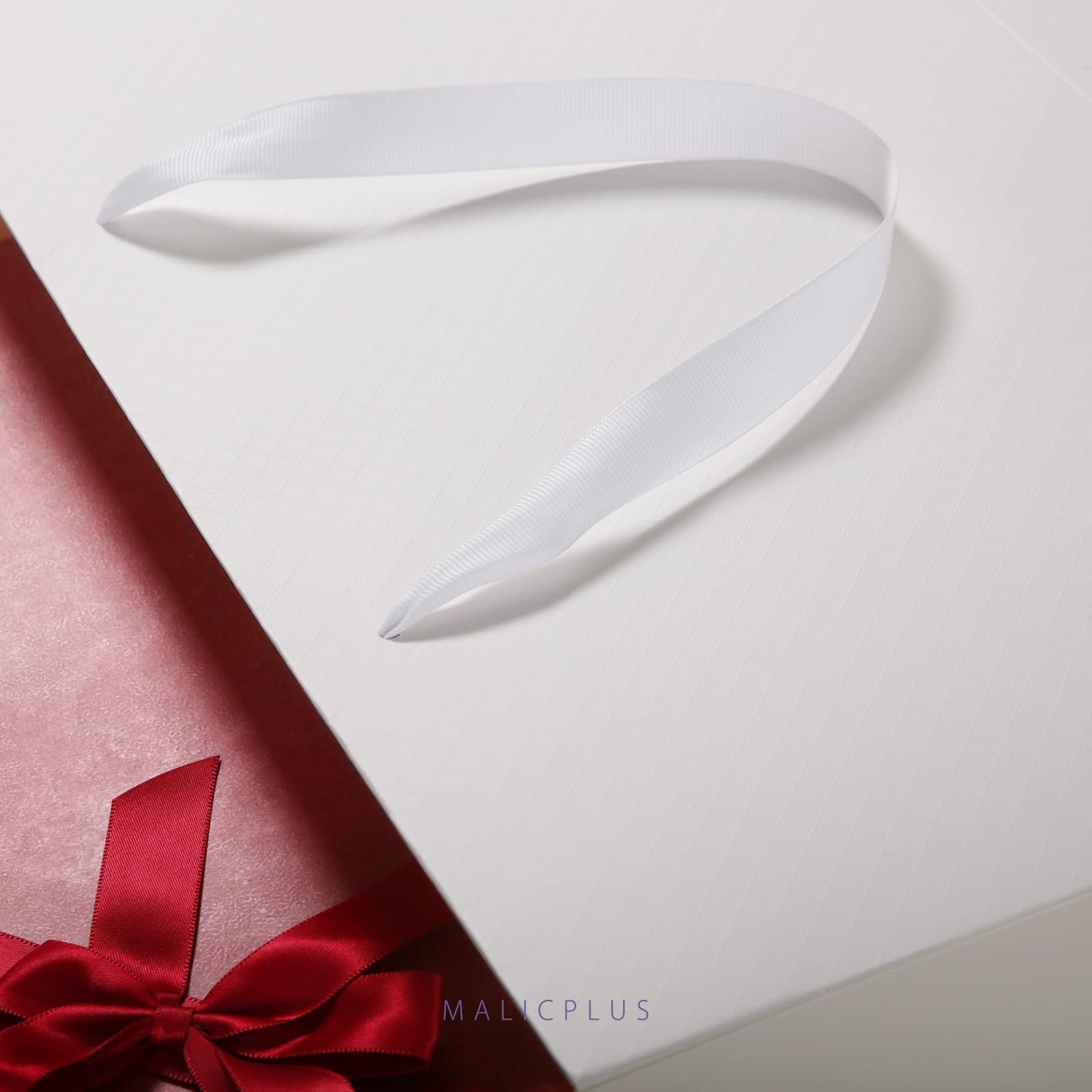 12 Extra Large Gift Bags 16x6x12 Inches - Matte White Party Favor Bags with Sturdy Handles for Christmas, Birthday, Wedding & Baby Shower Gifts (Lattice Texture Design) - Perfect for Corporate Events, Holiday Presents & Special Occasions