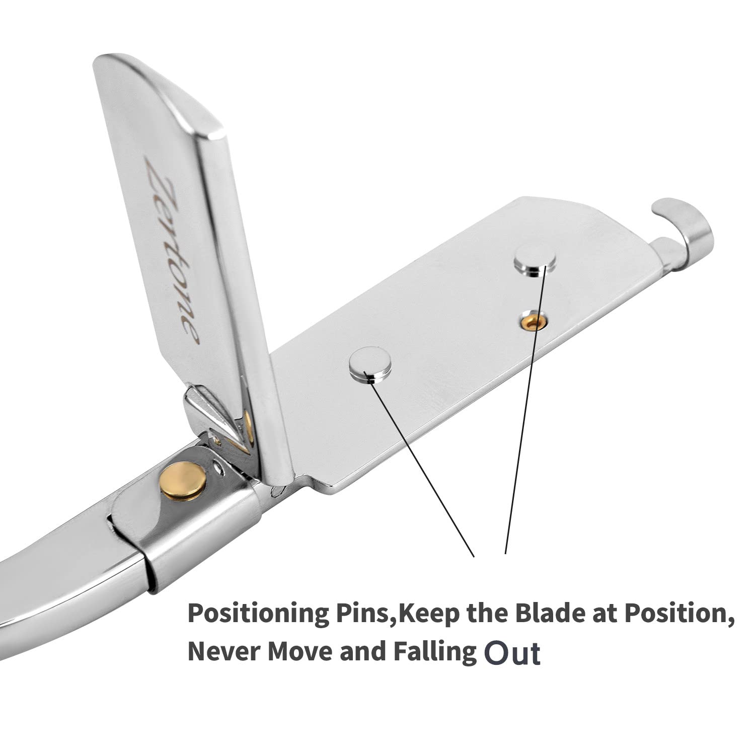 Zertone Professional Straight Razor for Men with Natural Wood Handle & 20 Double Edge Blades - Close Shaving Manual Barber Razor | Perfect for Home Grooming, Beard Shaping & Professional Barber Use (Aluminum)