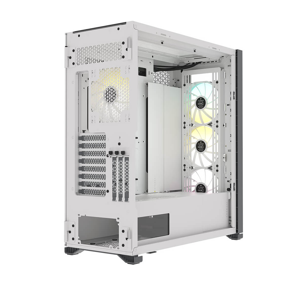 Corsair iCUE 7000X RGB Tempered Glass Full Tower PC Case - White | High-Airflow Design for Gaming & Workstation Builds | Perfect for Streamers & Content Creators