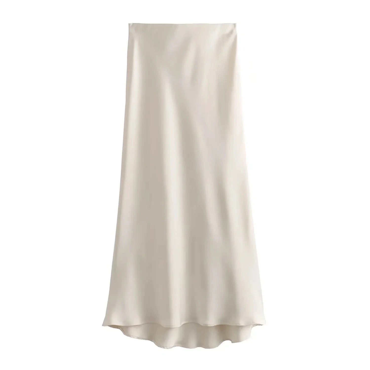 HH TRAF Women's High Waisted Midi Skirt - Elegant Satin Bodycon Mermaid Skirt for Women, Sexy Tight Long Skirt for Party, Date Night, Office Wear & Casual Outfits