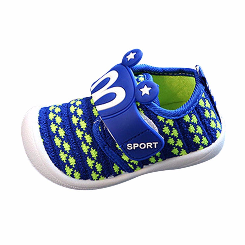 **Baby Boys' Cartoon Star Rabbit Ears Sneakers - Soft Squeaky Walking Shoes for Toddlers & Kids - Perfect for First Steps & Playtime**
