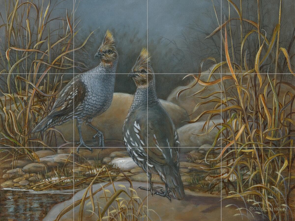 Ceramic Backsplash Tile Mural - Sports Theme Kitchen & Bathroom Decor - 'On Alert' by Carolyn Mock - Perfect for Modern Home Renovation & DIY Projects