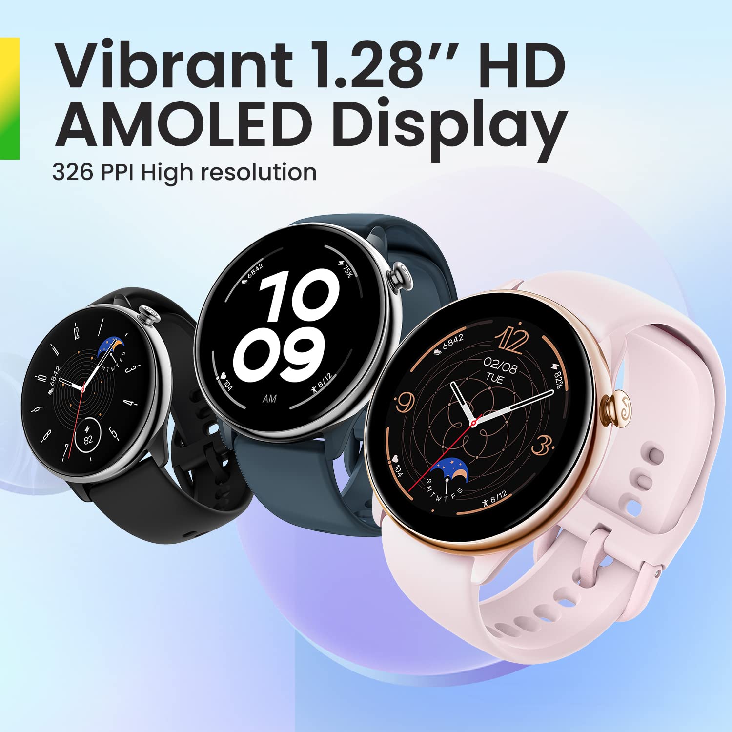 Amazfit GTR Mini 43mm Smartwatch for Women & Men - GPS Fitness Tracker with 120+ Sports Modes, 14-Day Battery, Heart Rate & SpO2 Monitor | Perfect for Running, Cycling & Daily Activity Tracking
