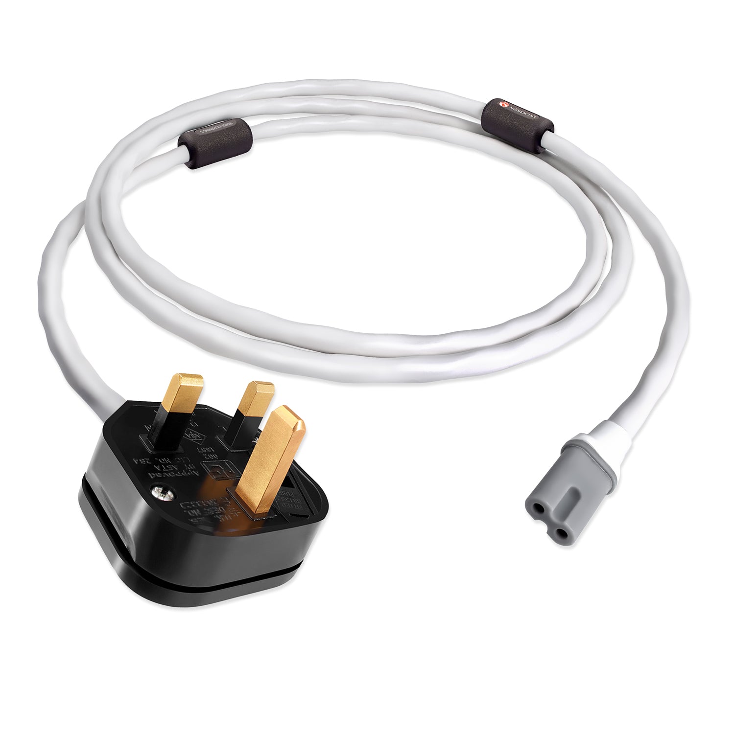 Nordost Leif 3 White Lightning 3 Power Cord - Premium Audio Power Cable for Hi-Fi Systems & Home Theater Setup