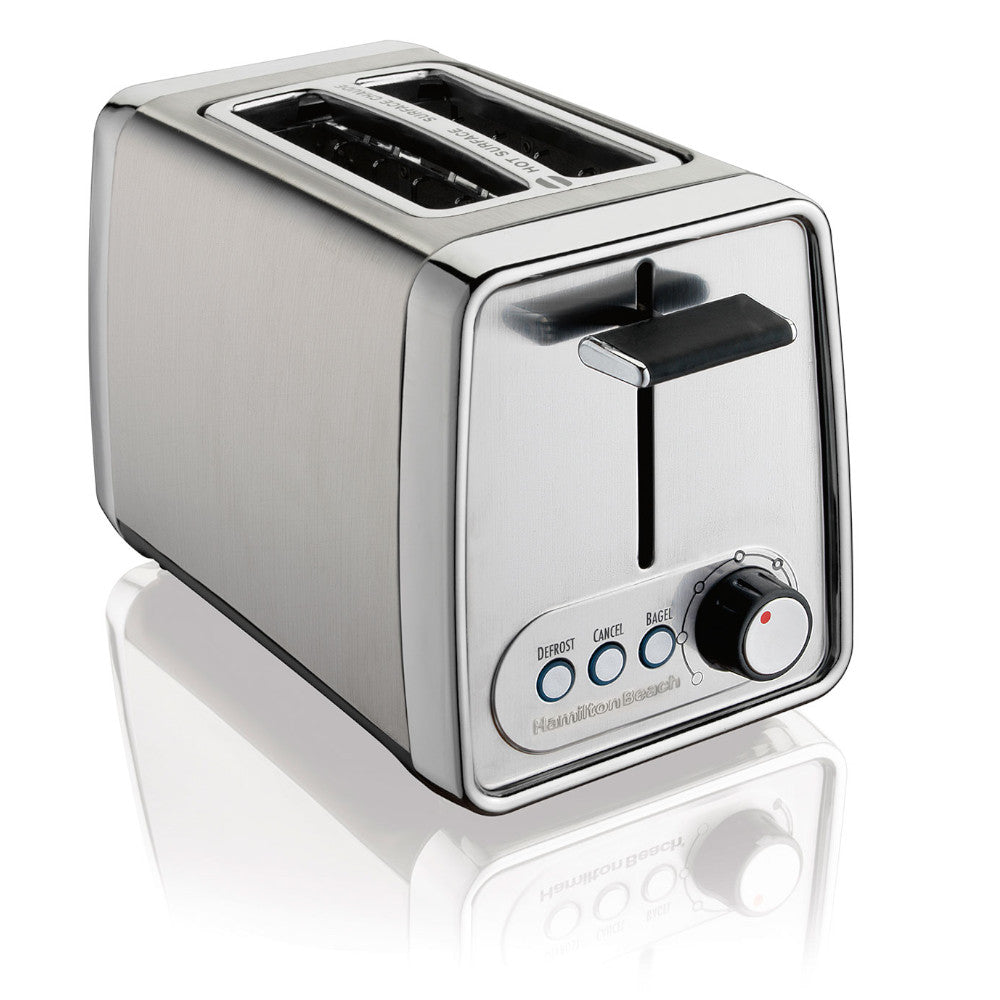 Hamilton Beach 2-Slice Stainless Steel Toaster 22785 - Perfect for Breakfast, Kitchen Countertop & Small Spaces