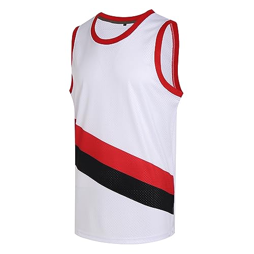 Red/Black Stripe-white Jersey