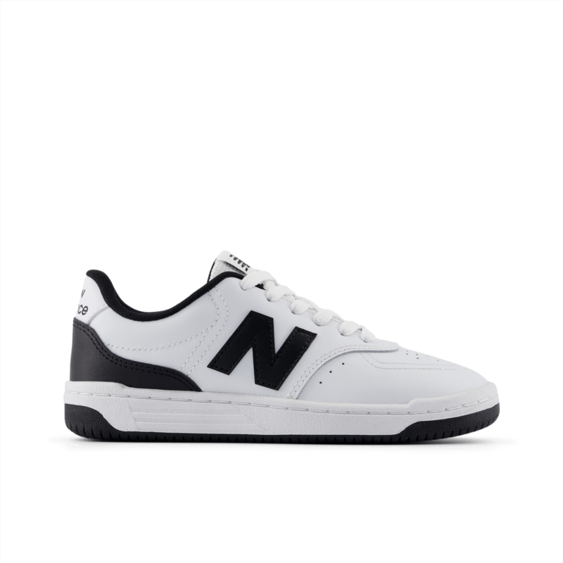 New Balance BB80 Black/White Sneakers for Kids - Lightweight School Shoes for Boys & Girls - Perfect for Running, Gym Class & Everyday Wear