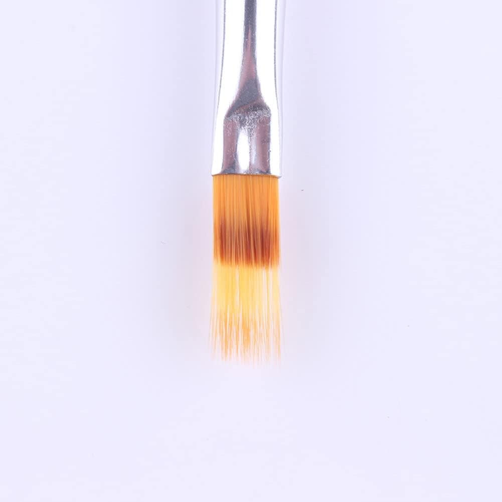 Professional Black Nail Ombre Brush Set with Wood Handle - UV Gel Nail Art Builder Brushes Kit for Gradient Painting - Perfect for Salon, Home Manicure & Nail Art Design