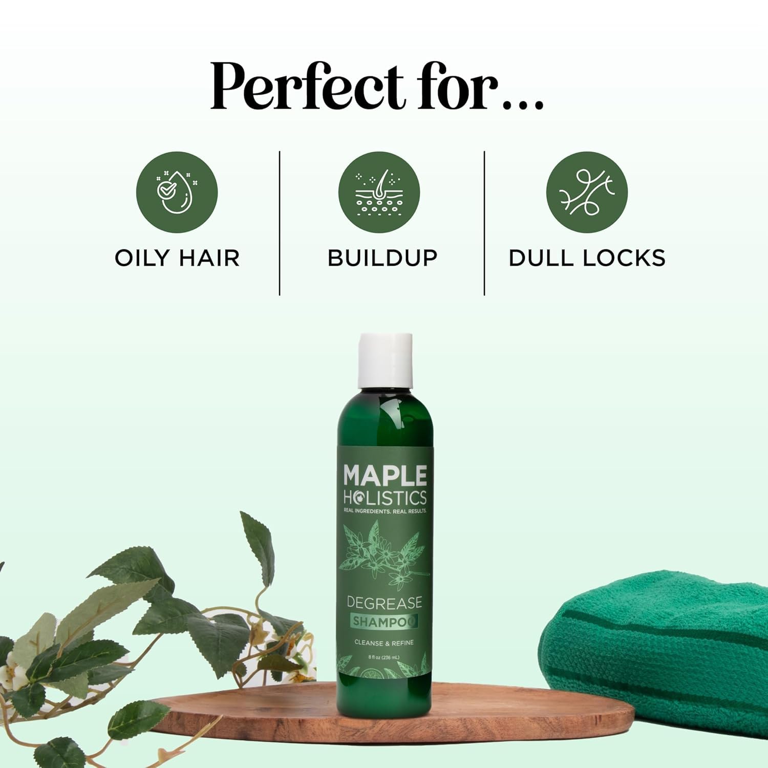 Clarifying Shampoo for Buildup & Oily Hair - Deep Cleansing Rosemary Shampoo with Refreshing Lemon & Jojoba Oil - Anti Residue Scalp Treatment for Healthy Hair - 8 Oz - Perfect for Daily Use & Post-Workout Refresh