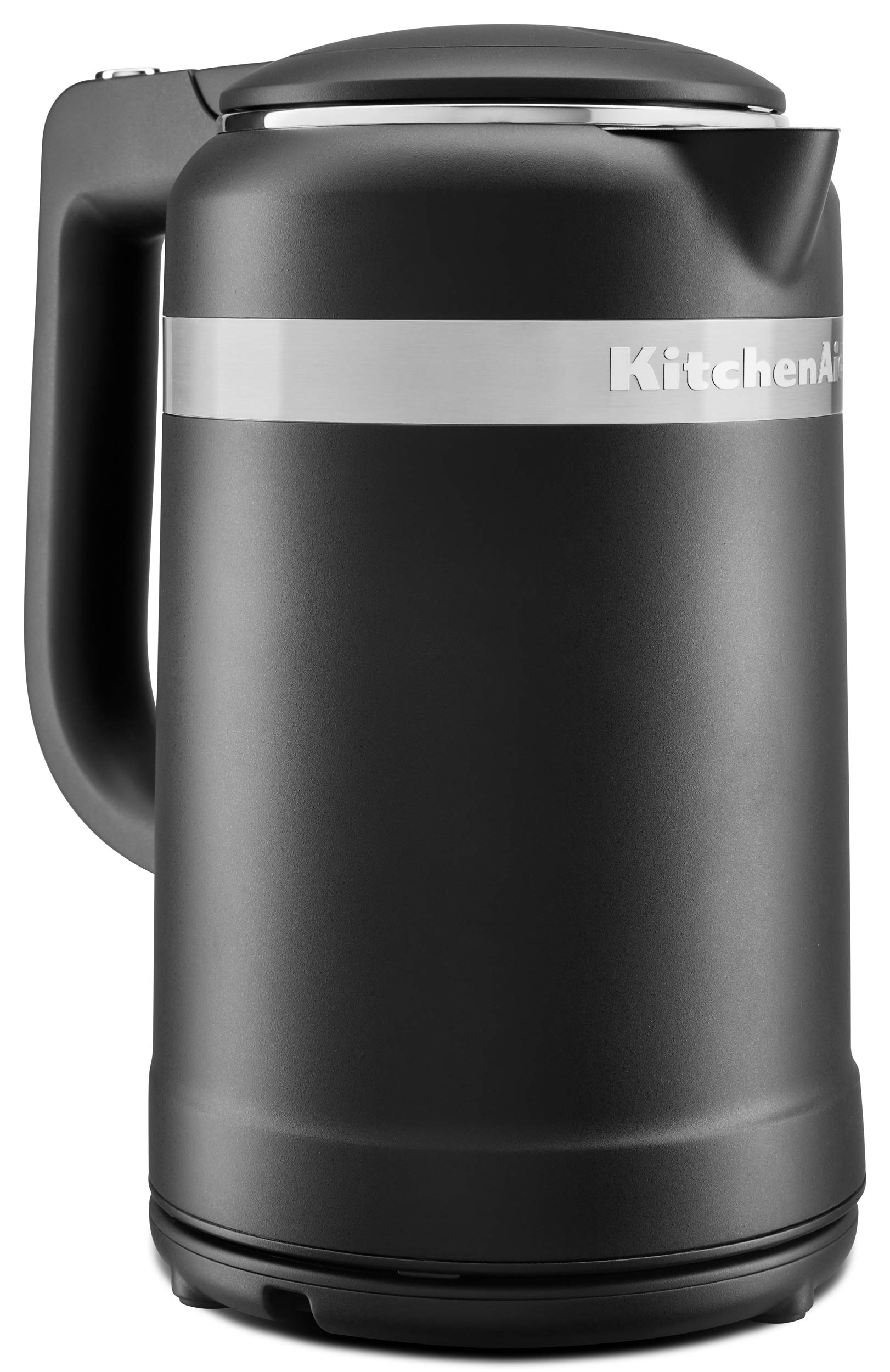 KitchenAid KEK1565BM 1.5L Electric Kettle - Matte Black Stainless Steel Water Boiler for Tea, Coffee & Instant Meals - Fast Heating & Auto Shut-Off for Home, Office & Dorm Use