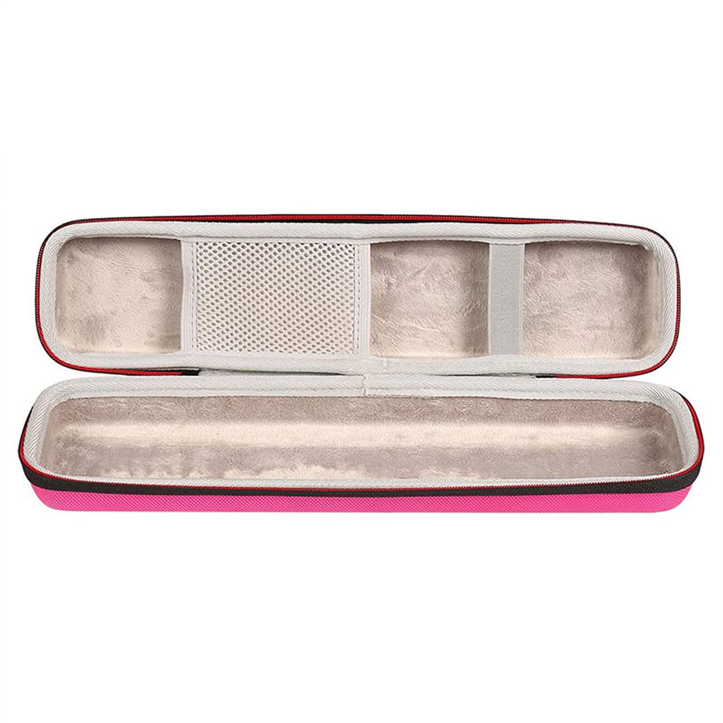 Pink Travel Case for Hair Straighteners & Curling Irons - Heat-Resistant Storage Pouch Bag for Flat Irons & Styling Tools (Case Only) - Perfect for Travel, Gym & Home Organization