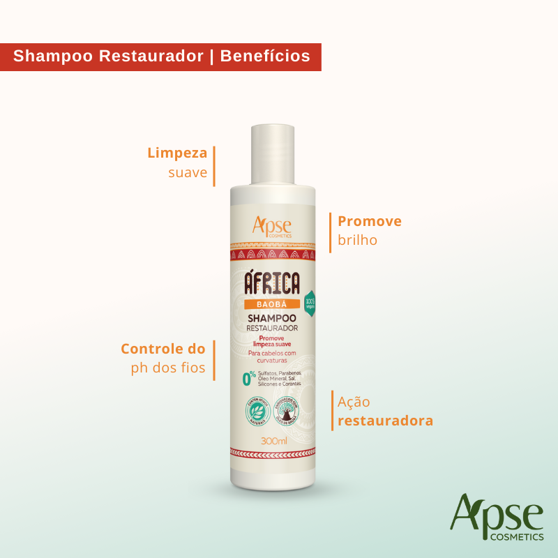**Apse Cosmetics Africa Baobab Hair Care Kit – Shampoo, Conditioner, Leave-In Cream & Finishing Spray (4-Piece Set) – Hydrating & Repairing for Dry, Damaged Hair – Perfect for Curly, Natural & Textured Hair Types**
