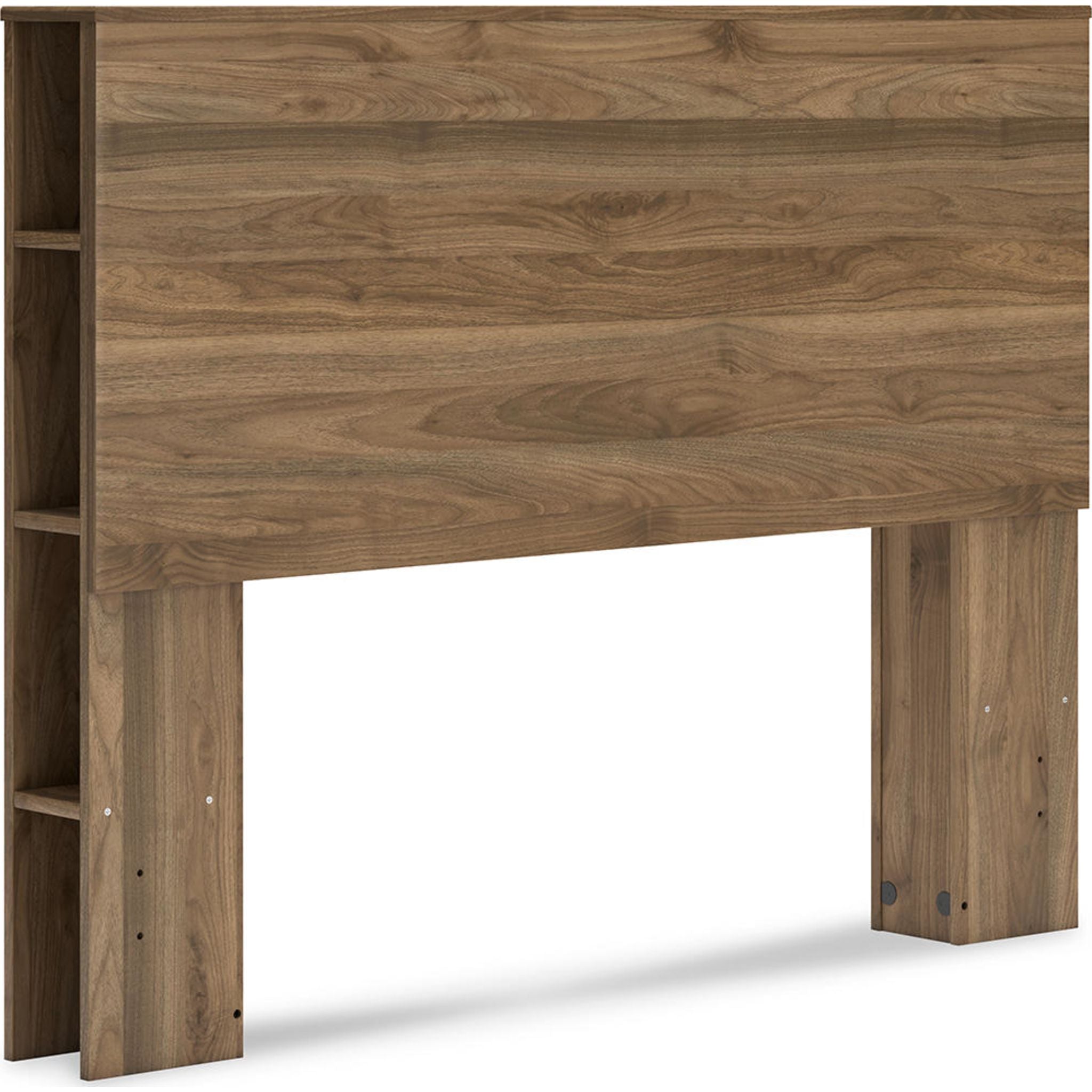 Aprilyn Full Bookcase Headboard in Honey Finish - Stylish Storage Solution for Bedroom Organization | Perfect for Small Spaces & Modern Home Decor