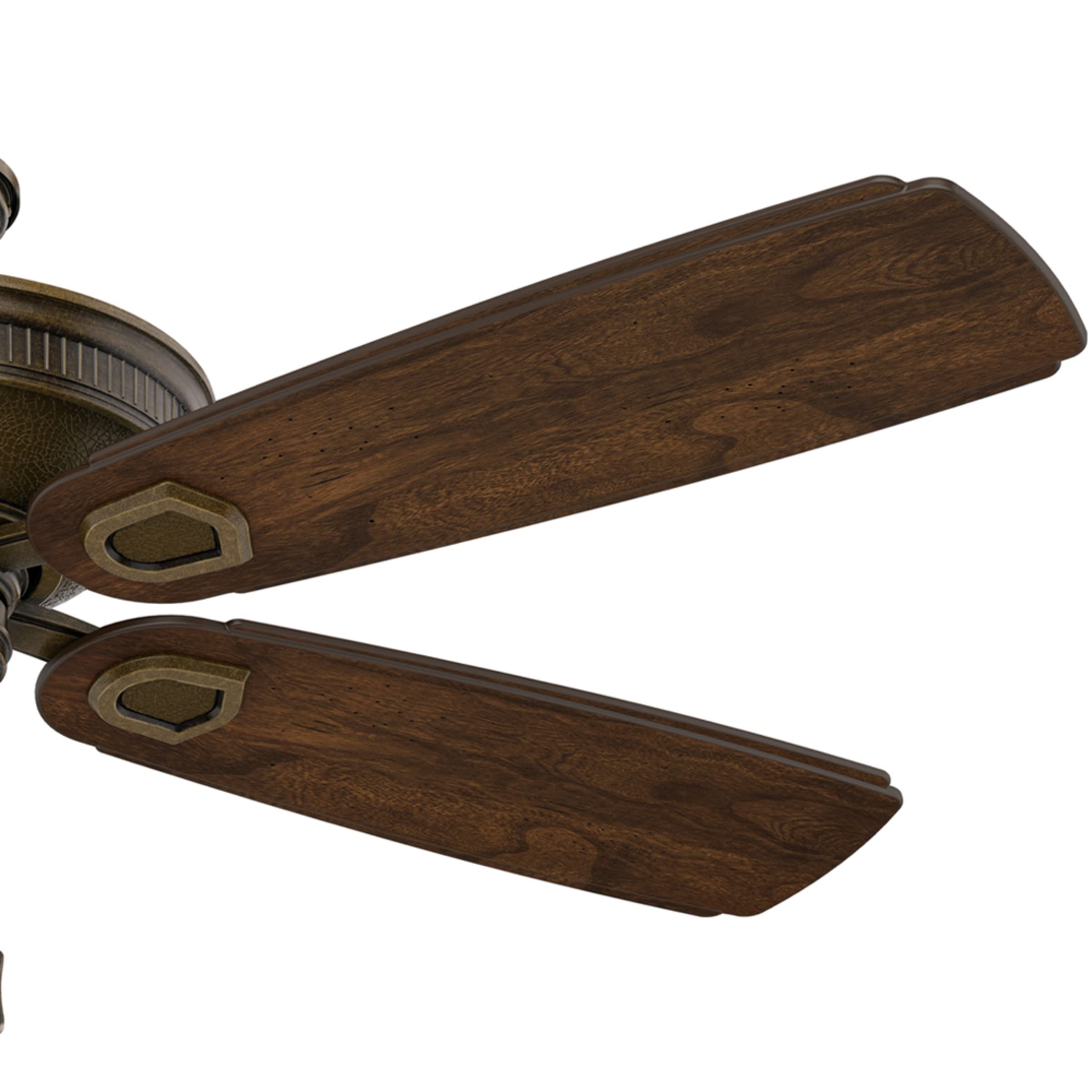 Casablanca Heathridge Indoor Outdoor Ceiling Fan with Pull Chain Control - Perfect for Living Room, Bedroom, Patio & Covered Porch
