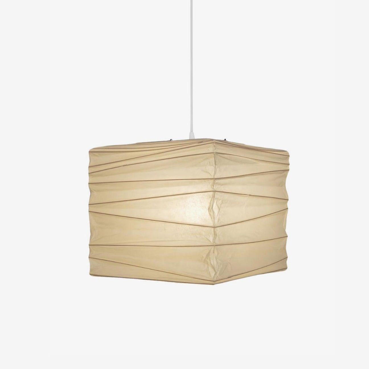 Ayla Modern Paper Cube Pendant Light - Stylish Hanging Lamp for Living Room, Bedroom, and Dining Room Decor
