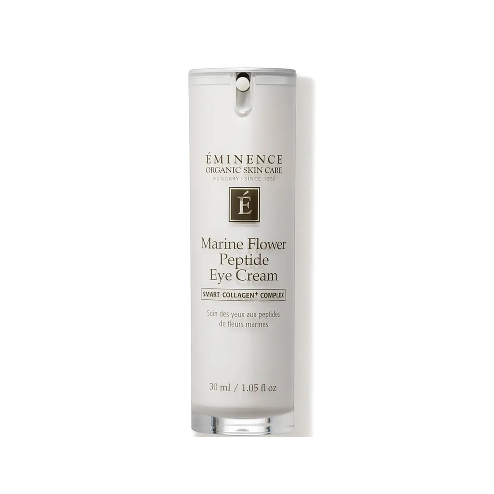 Eminence Organics Marine Flower Peptide Eye Cream - Anti-Aging, Dark Circle & Puffiness Reduction - Hydrating Under Eye Treatment for Women & Men - Perfect for Night & Day Skincare Routine