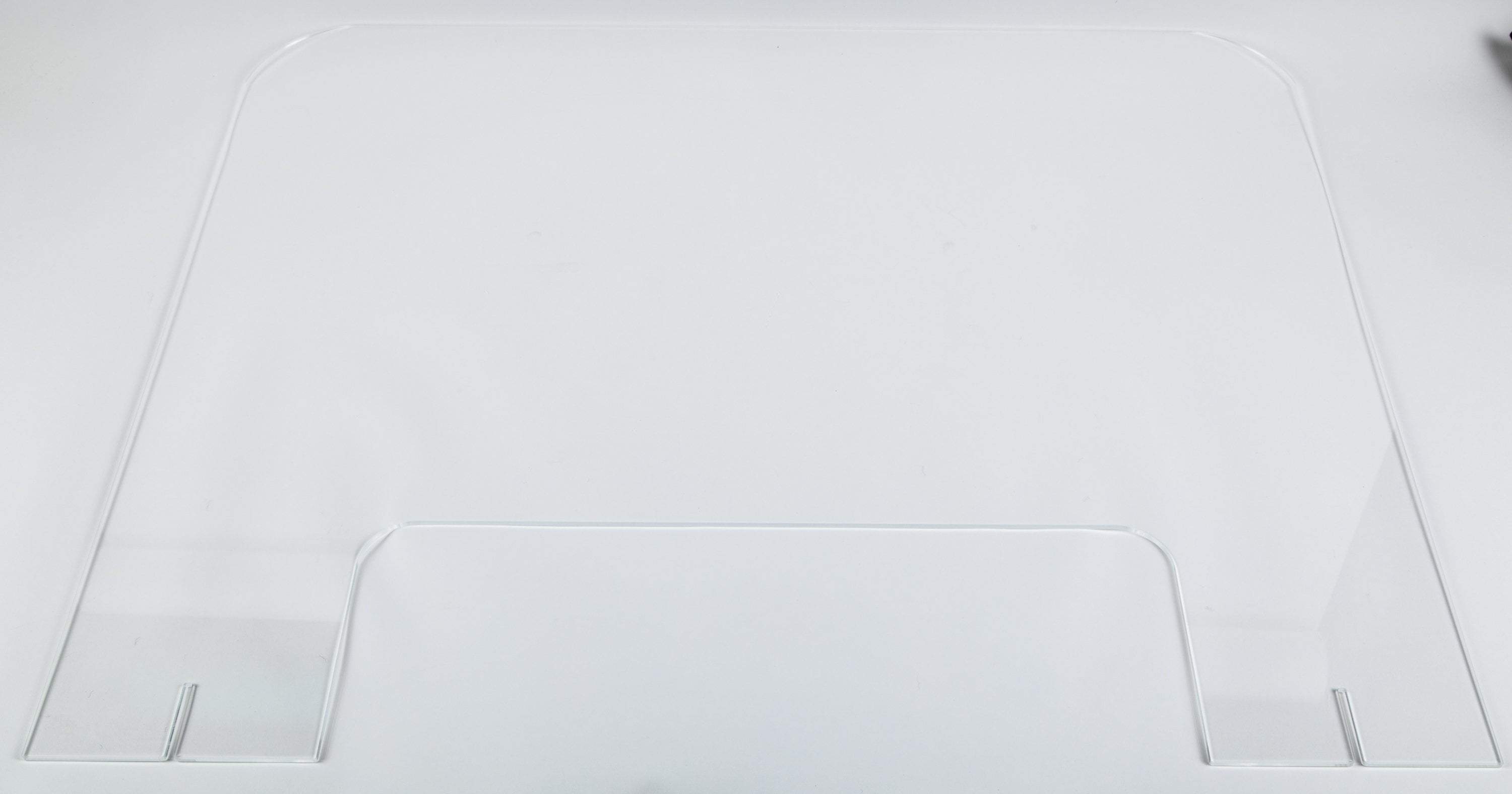 Adjustable Table Sneeze Guard - Clear Acrylic Desktop Divider for Office, Restaurant & Retail - Perfect for Social Distancing & Hygiene Protection