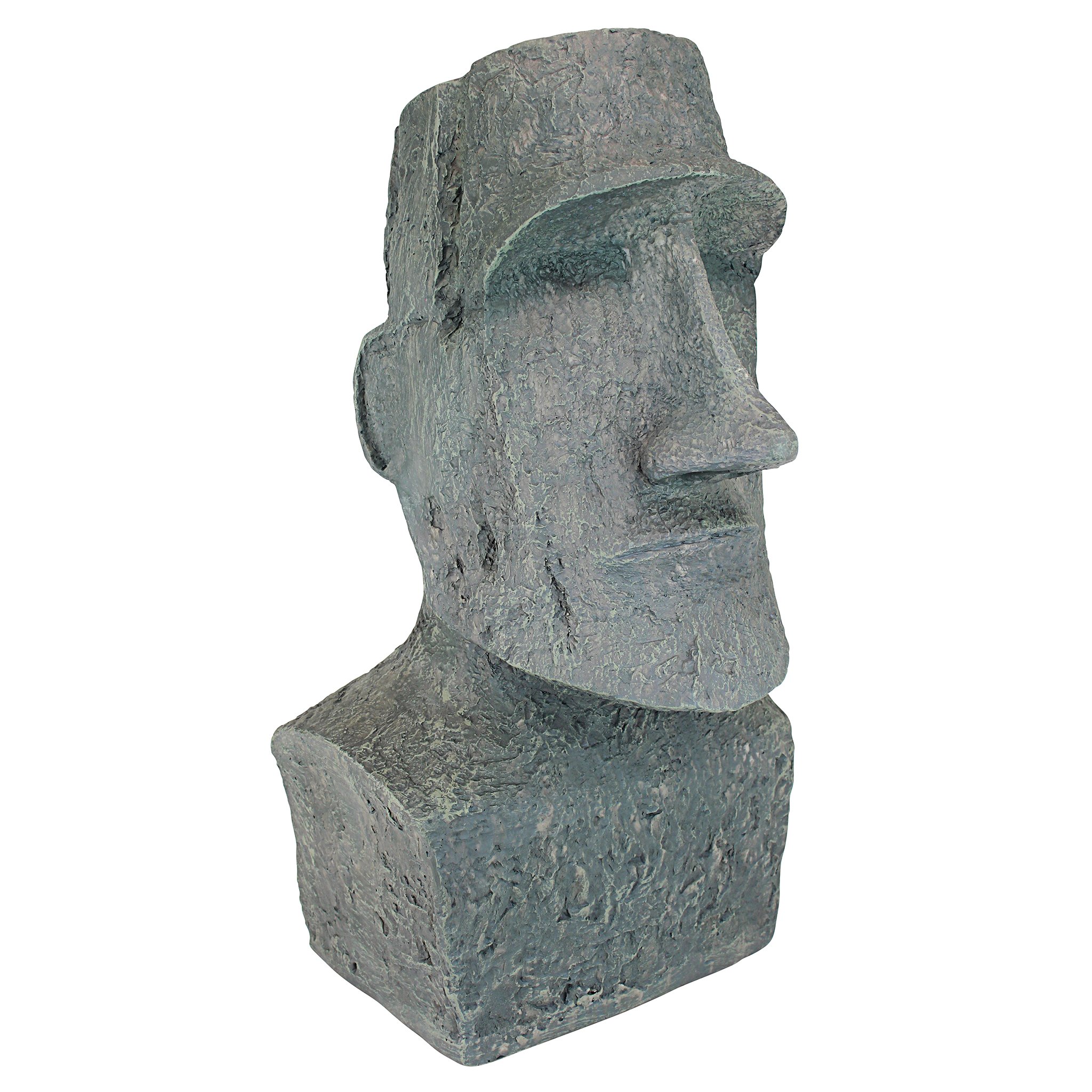 Design Toscano Easter Island Ahu Akivi Moai Monolith Statue - Large Ancient Polynesian Sculpture for Home Decor, Garden, or Office | Perfect for History Lovers & Unique Gift Ideas