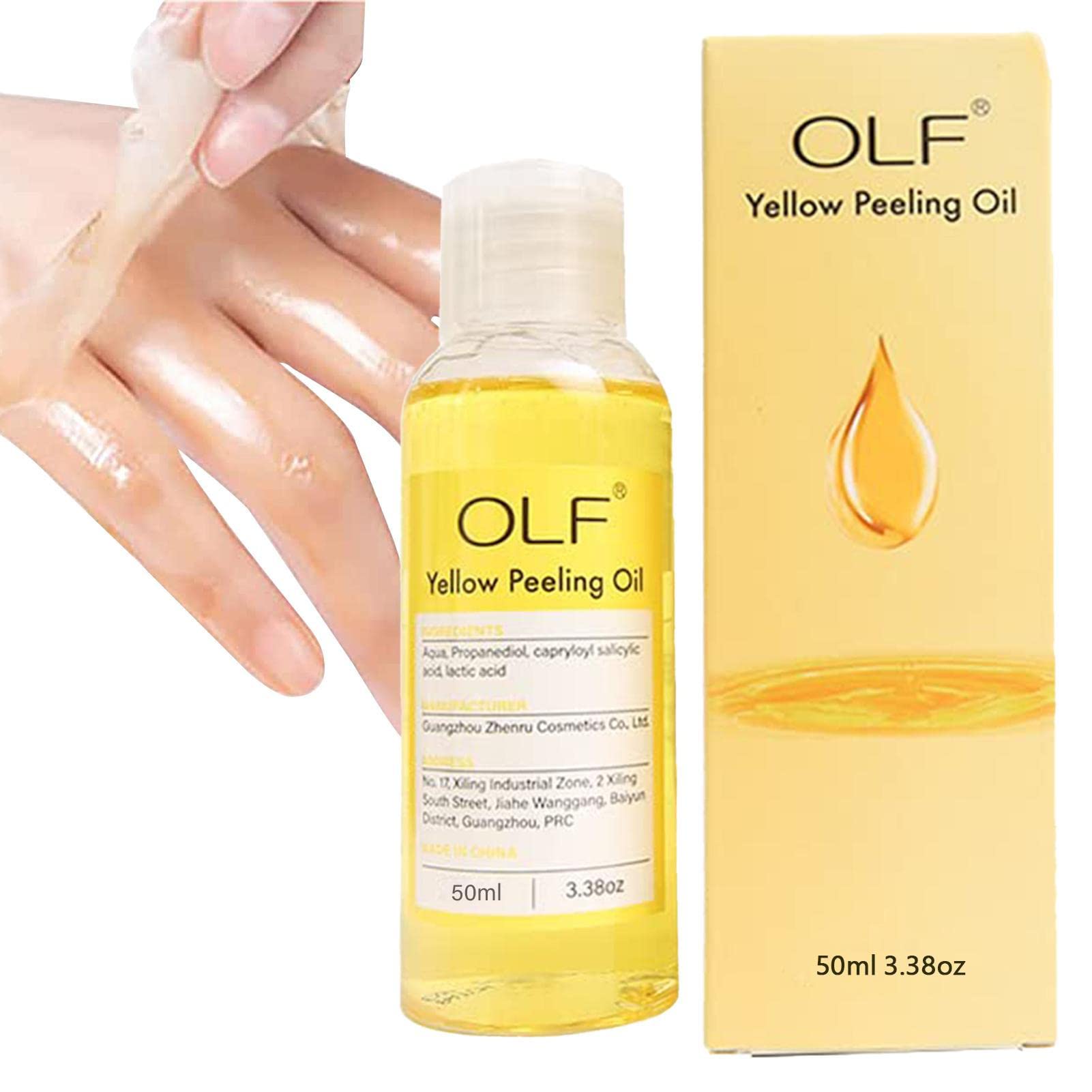 50ml Yellow Peeling Oil for Body Exfoliation - Natural Skin Whitening & Spot Treatment | Oilex Peeling Oil for Smooth, Glowing Skin | Perfect for At-Home Spa Days & Pre-Party Skin Prep