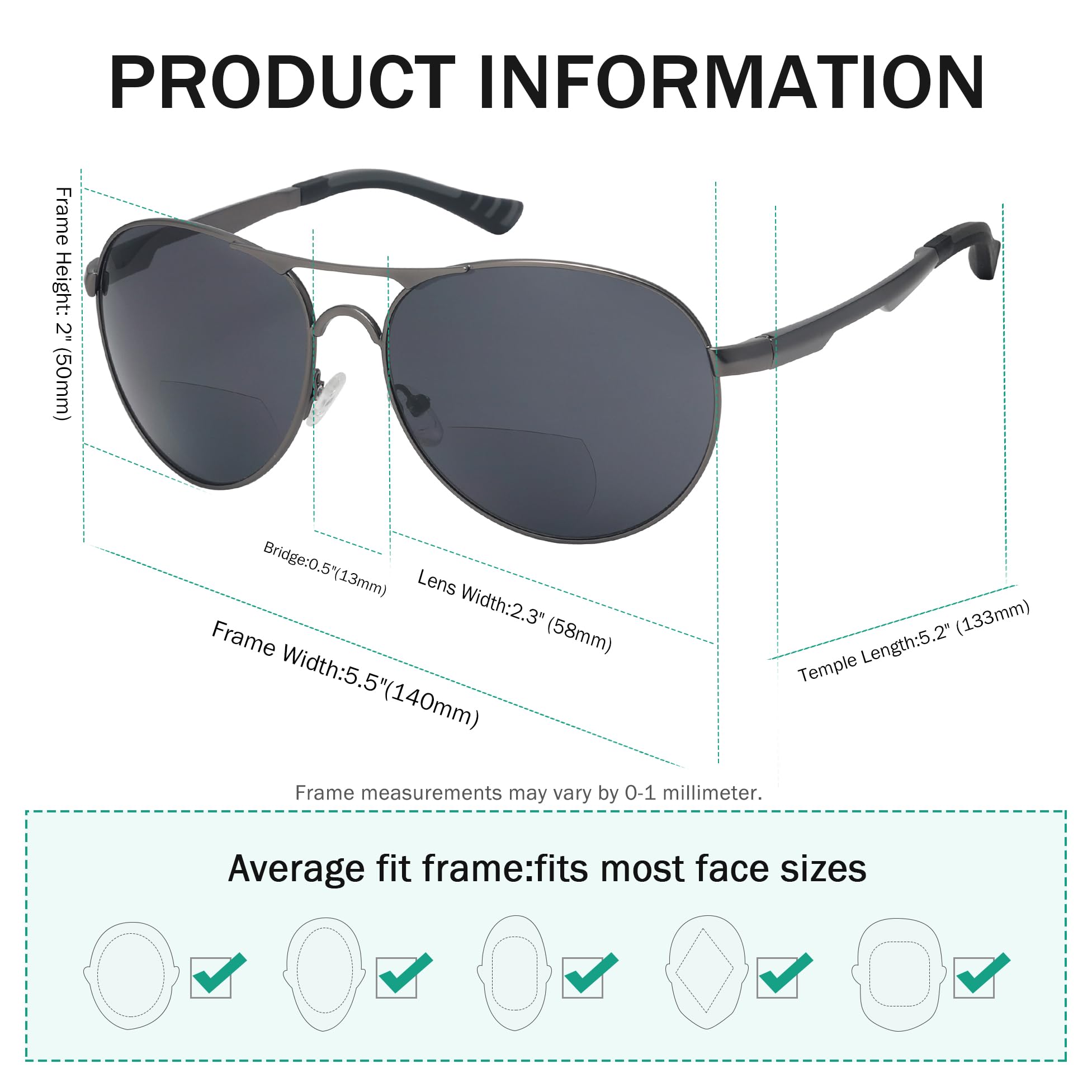 Eyekepper Bifocal Sunglasses for Men & Women - Polarized Reading Glasses for Outdoor Activities - UV Protection Sun Readers for Driving, Fishing & Beach Use