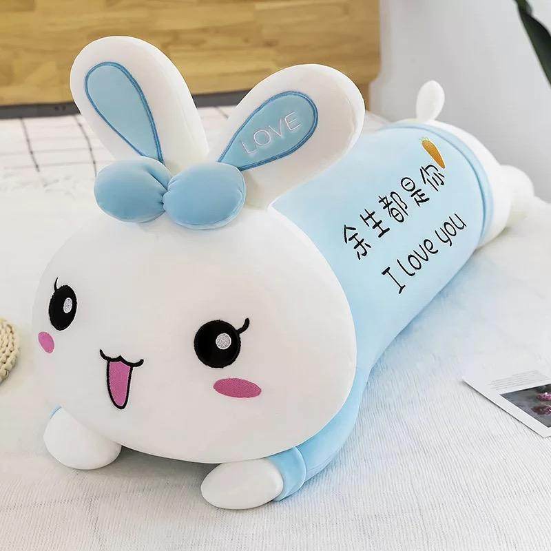 Adorable Kawaii Stuffed Rabbit Plush Toy - Soft Cute Bunny Plushie for Kids, Girls & Boys | Perfect for Gifts, Bedroom Decor & Cuddling
