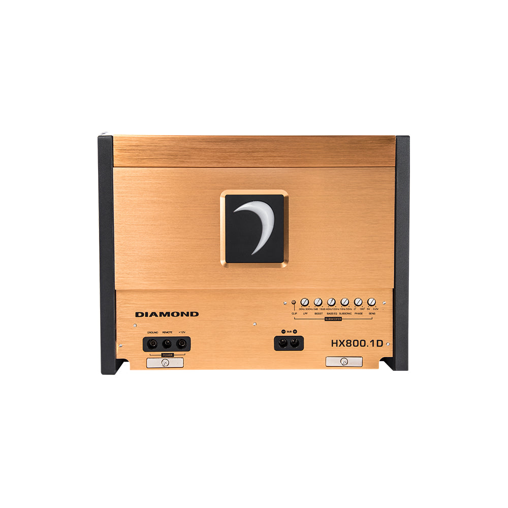 HX800.1D HEX Series 800W RMS Class D Monoblock Car Amplifier - Powerful Bass Boost for Car Audio Systems | Perfect for Subwoofers & Aftermarket Car Stereo Upgrades