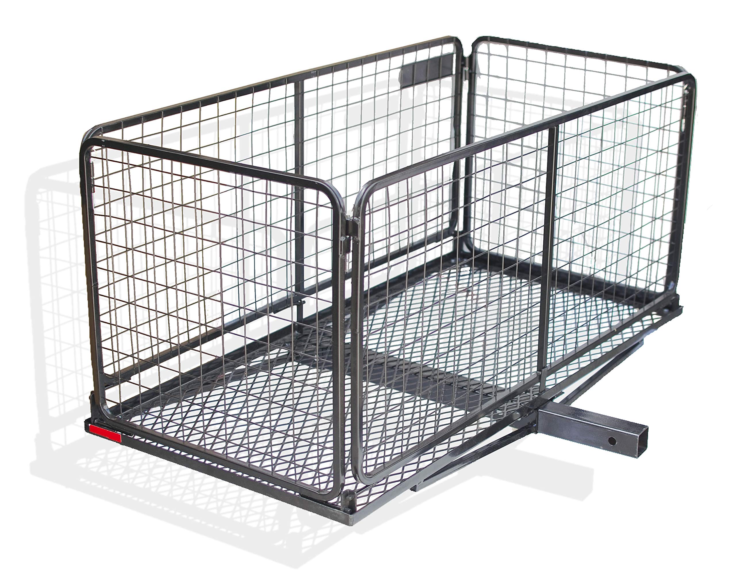 Lockable Carpod Cargo Carrier Hitch Basket - 14 cu ft Storage, 450 lb Capacity | Durable Galvanized Steel Frame | Folds Flat for Easy Storage | True 2