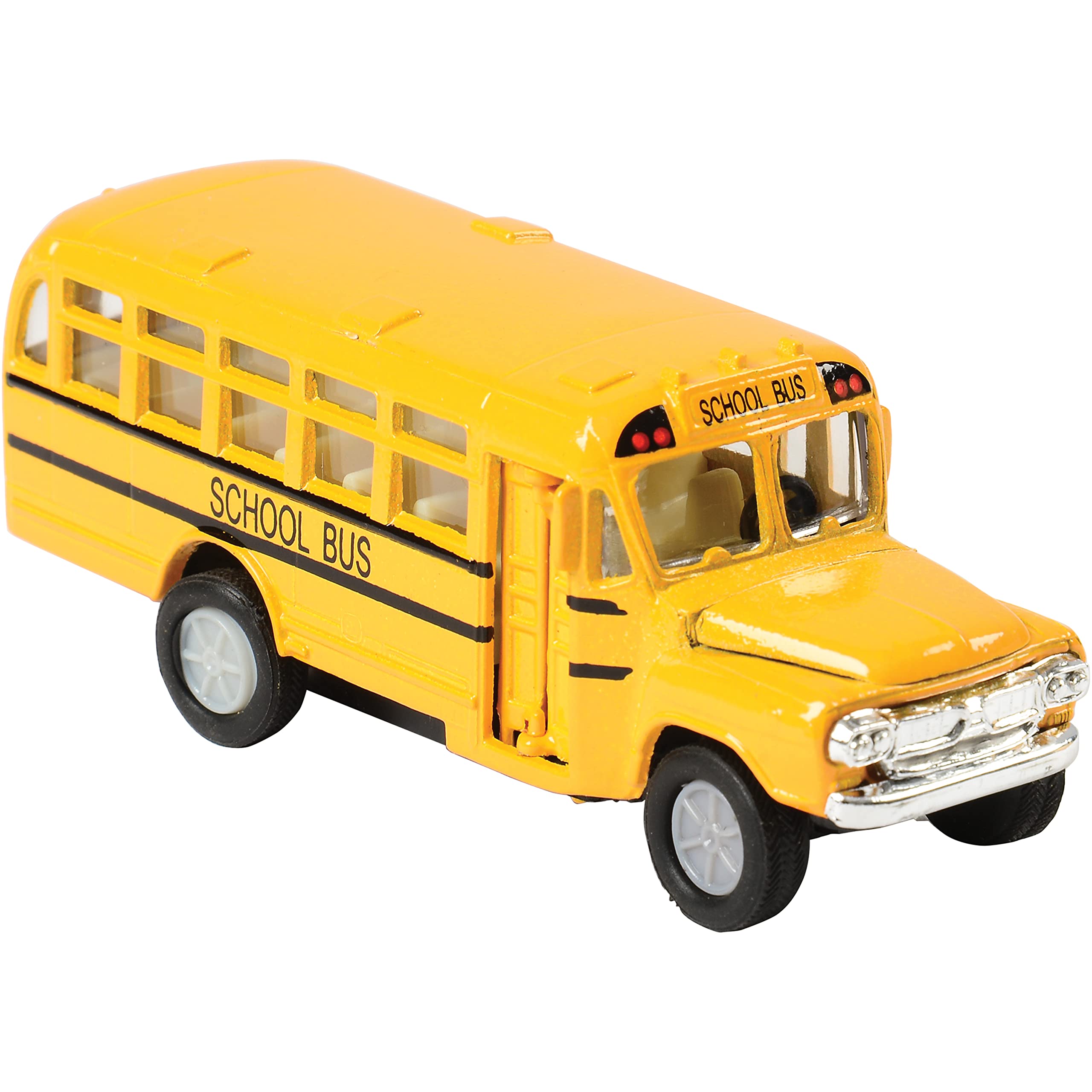 5 Inch Die Cast Metal Toy School Bus - Authentic US Toy for Kids, Collectors & Playtime Fun | Perfect for Pretend Play, Classroom Learning & Gift Giving