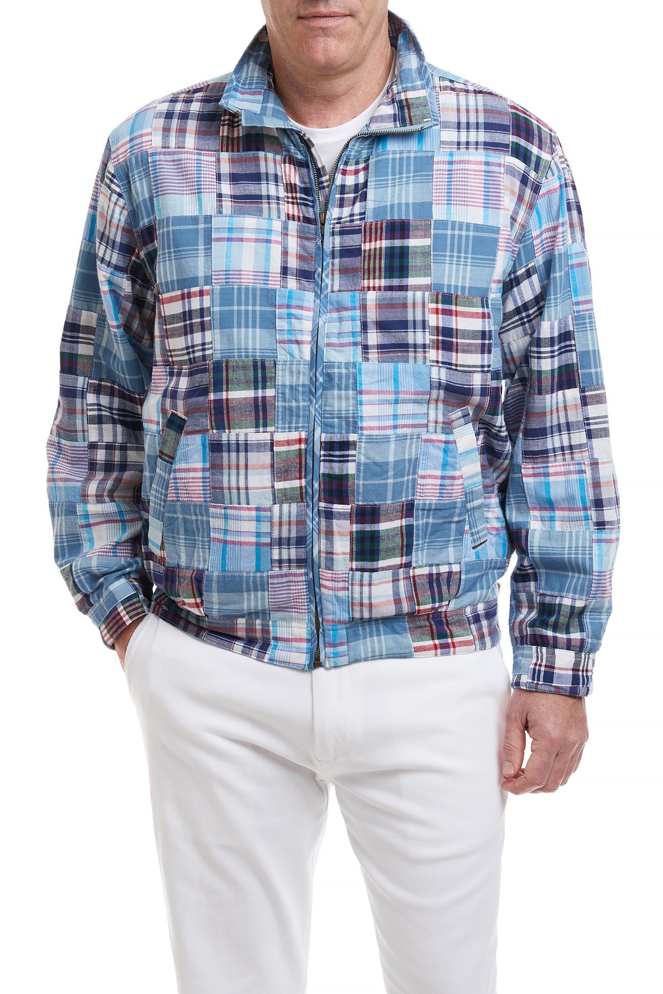 Mariner Jacket with Seapoint Patch Madras - Waterproof Windbreaker for Outdoor Adventures, Sailing & Casual Wear