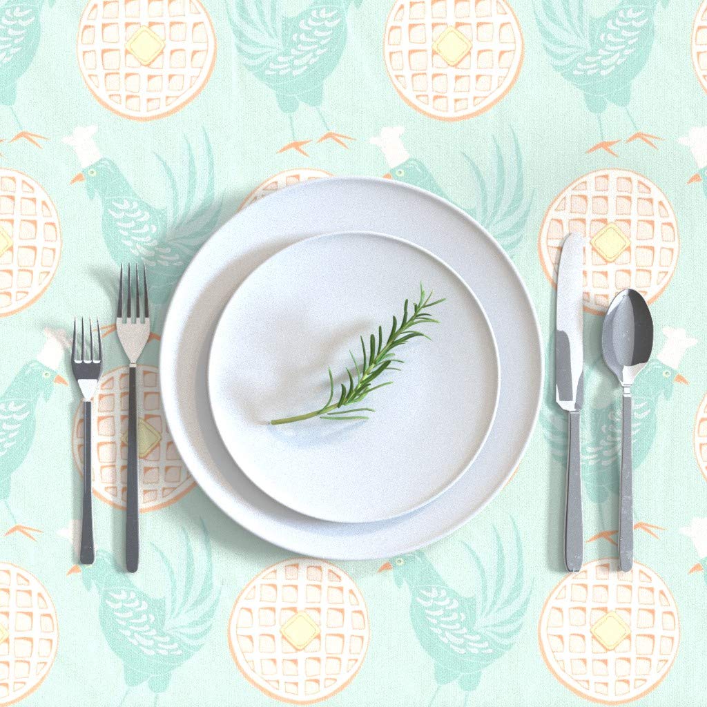 Custom Printed Cotton Sateen Tablecloth 70