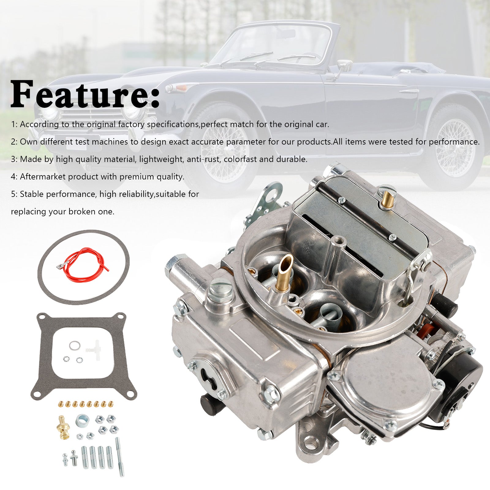 Holley 4160 600CFM 4 Barrel Carburetor - 0 80457S Replacement Part for Improved Engine Performance | Perfect for Muscle Cars, Hot Rods & Classic Vehicle Restoration