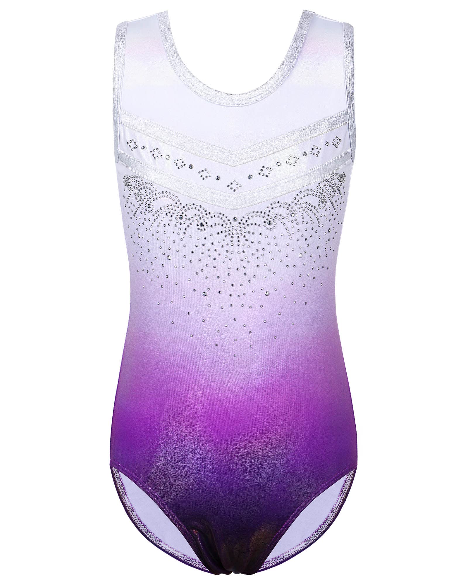 BAOHULU Girls Gymnastics Leotard with Embroidery - Shiny Aqua Rose Diamond Dancewear for Ballet, Cheerleading & Performance