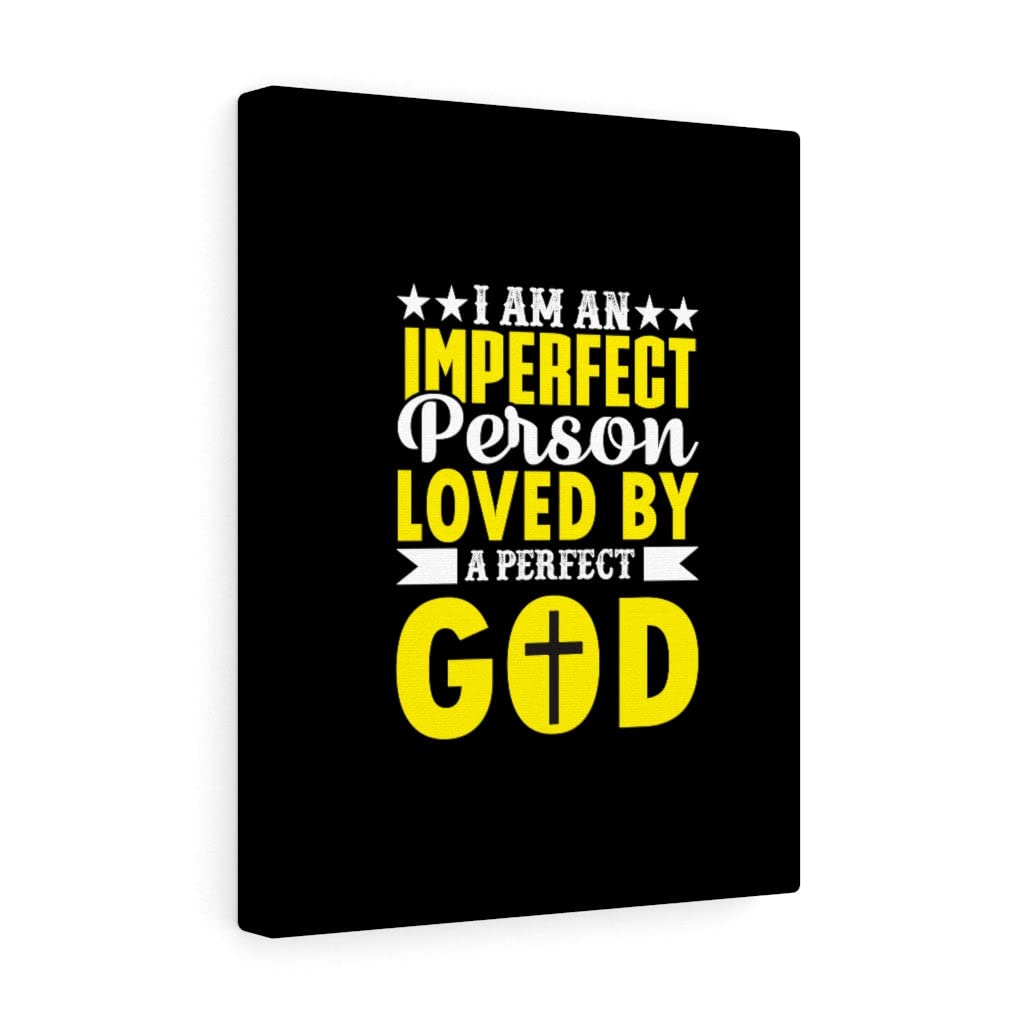 Christian Wall Art - Bible Verse Print 'Perfect Person Loved by a Perfect God' - Ready to Hang Scripture Decor for Home, Church & Office - Express Your Love with Inspirational Gifts