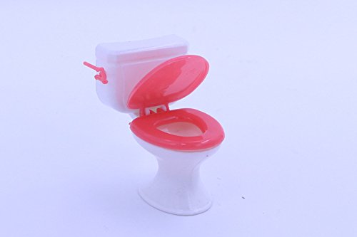 Funny Toilet Cake Toppers Set for Bachelorette Party, Birthday Celebrations - 1 Toilet with 6 Mini Liquor Bottles - Perfect for Wedding Showers, Girls Night Out & Hilarious Cake Decorations