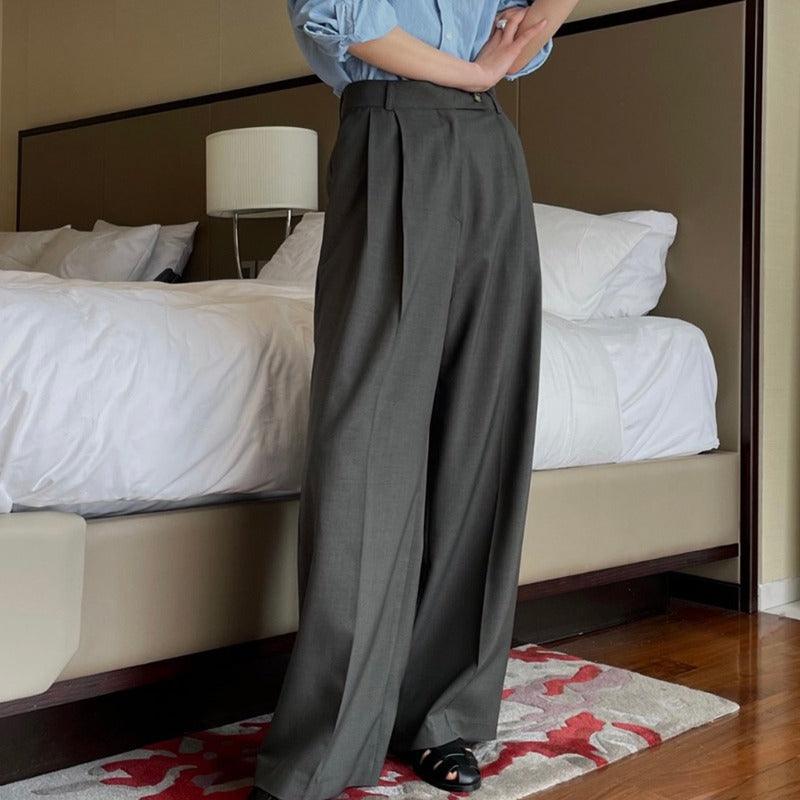 Lovevop Women's Casual High Waist Wide Leg Pants - Comfortable Lounge Pants for Work, Travel & Everyday Wear