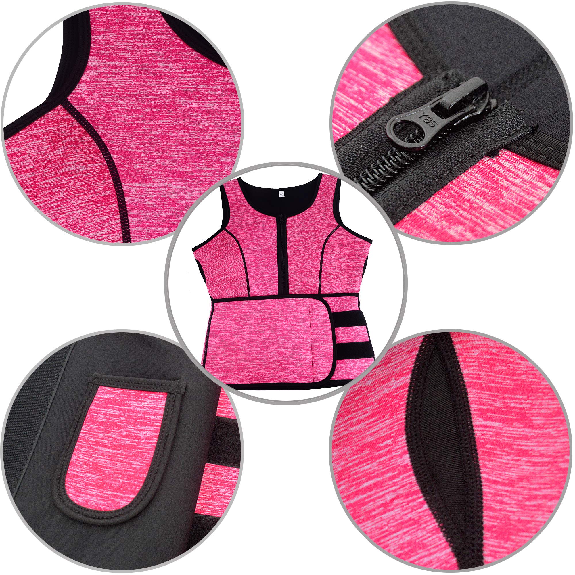 Women's Slimming Sweat Vest - Waist Trainer Body Shaper for Weight Loss & Toning - Perfect for Workouts, Gym & Everyday Wear