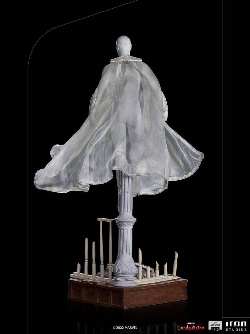 Iron Studios WandaVision White Vision BDS Art Scale Statue 1/10 – Premium Collectible Figure for Marvel Fans & Home Display