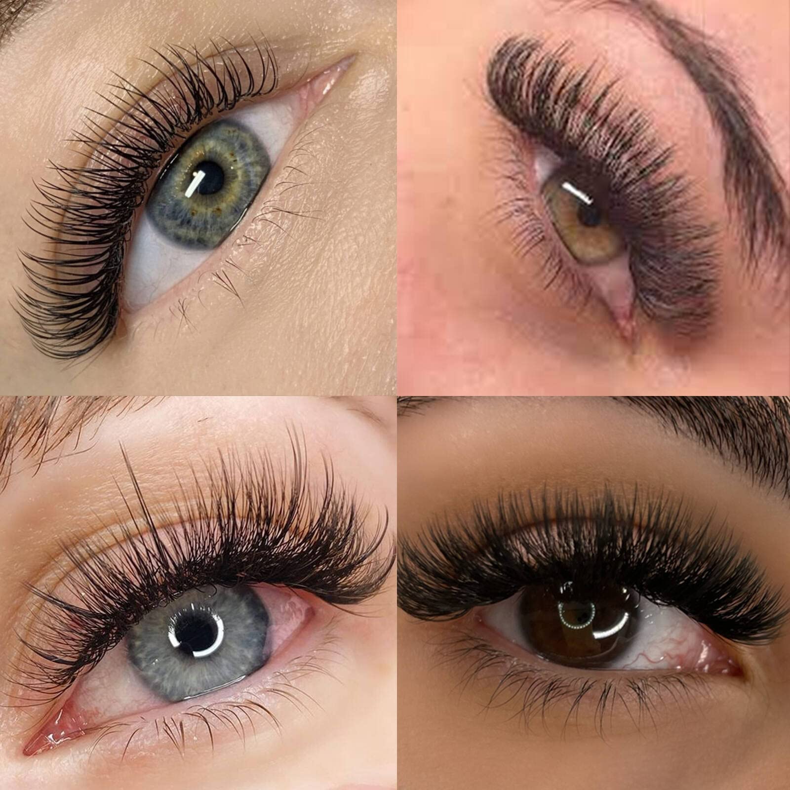 Professional 0.07mm C Curl 24mm Volume Eyelash Extensions - Easy Fan, Rapid Blooming & Self-Fanning DF Lashes for Stunning Eye Makeup | Perfect for Salon, Bridal & Special Occasions