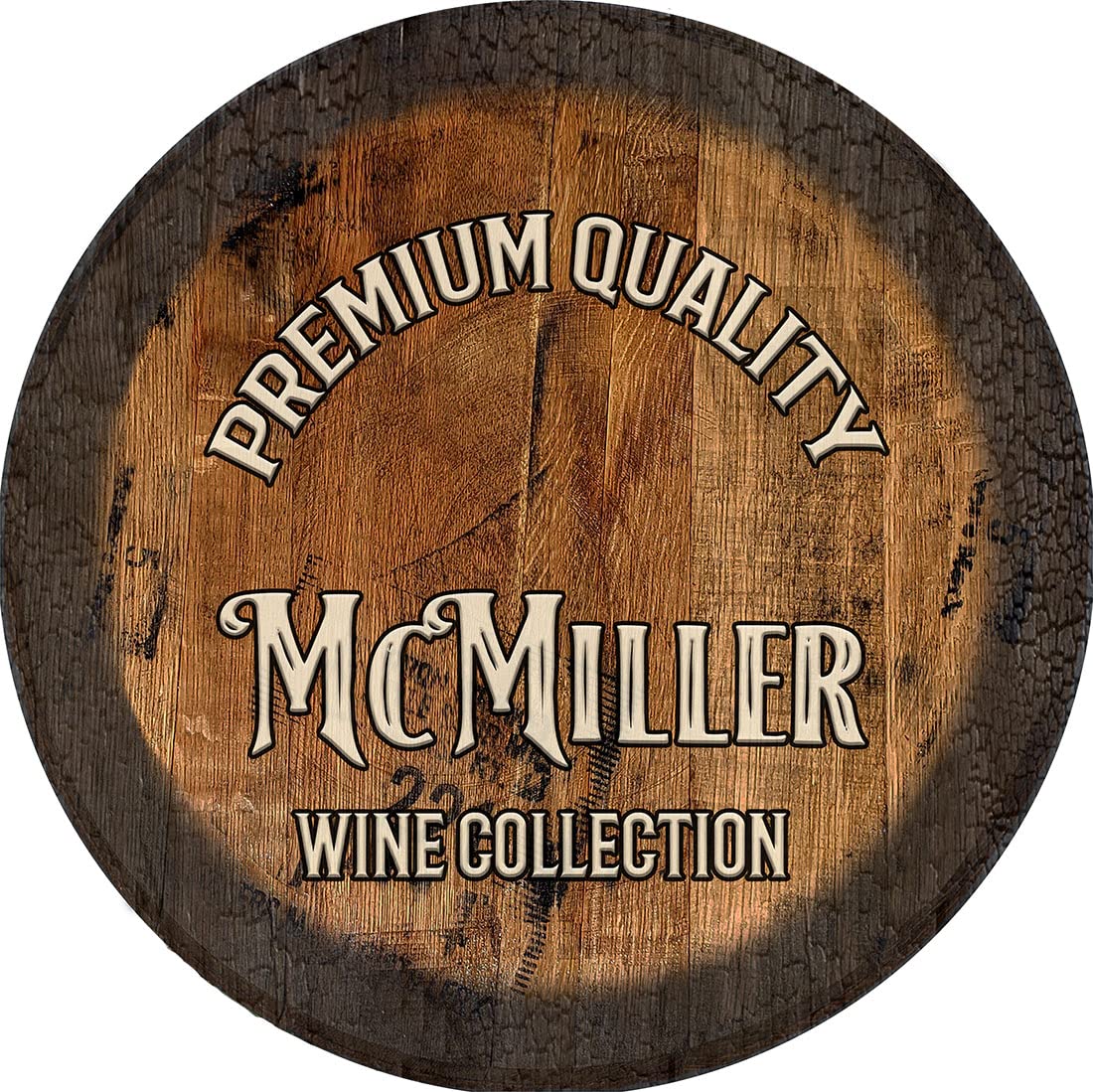 Vintage Whiskey Barrel Lid Wall Art - Large Oak Pub Decor for Home, Bar & Man Cave | Rustic Wall Hanging for Whiskey Lovers & Bourbon Themed Rooms