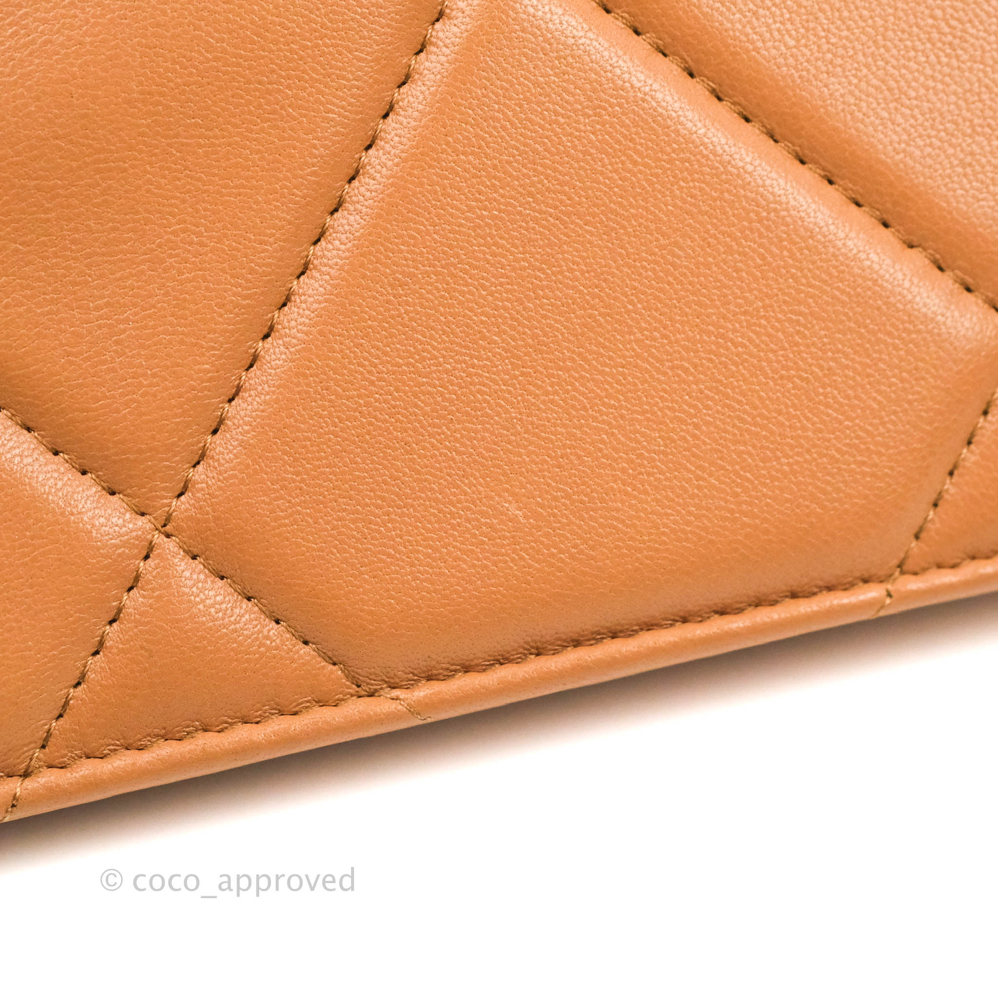 Chanel 19 Wallet on Chain WOC Dark Beige Caramel Lambskin Mixed Hardware 21K - Luxury Crossbody Bag for Women, Perfect for Evening Out & Special Occasions
