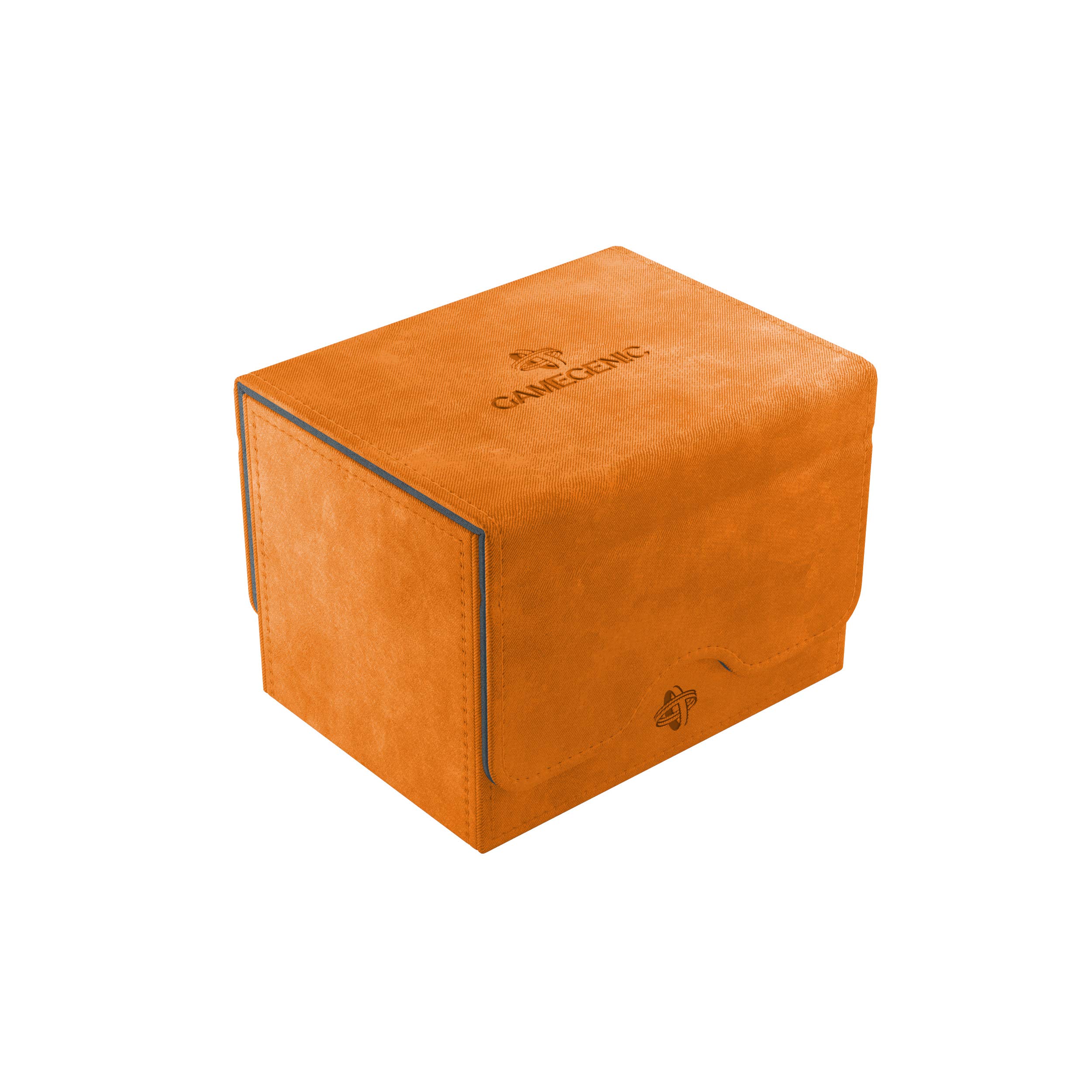 GameGenic Convertible Card Deck Box - 100CT Durable TCG & OCG Storage - Compatible with Pokemon, Yugioh, MTG Magic: The Gathering - Orange (GG2043) - Perfect for Gaming Tournaments & Collectible Card Organization