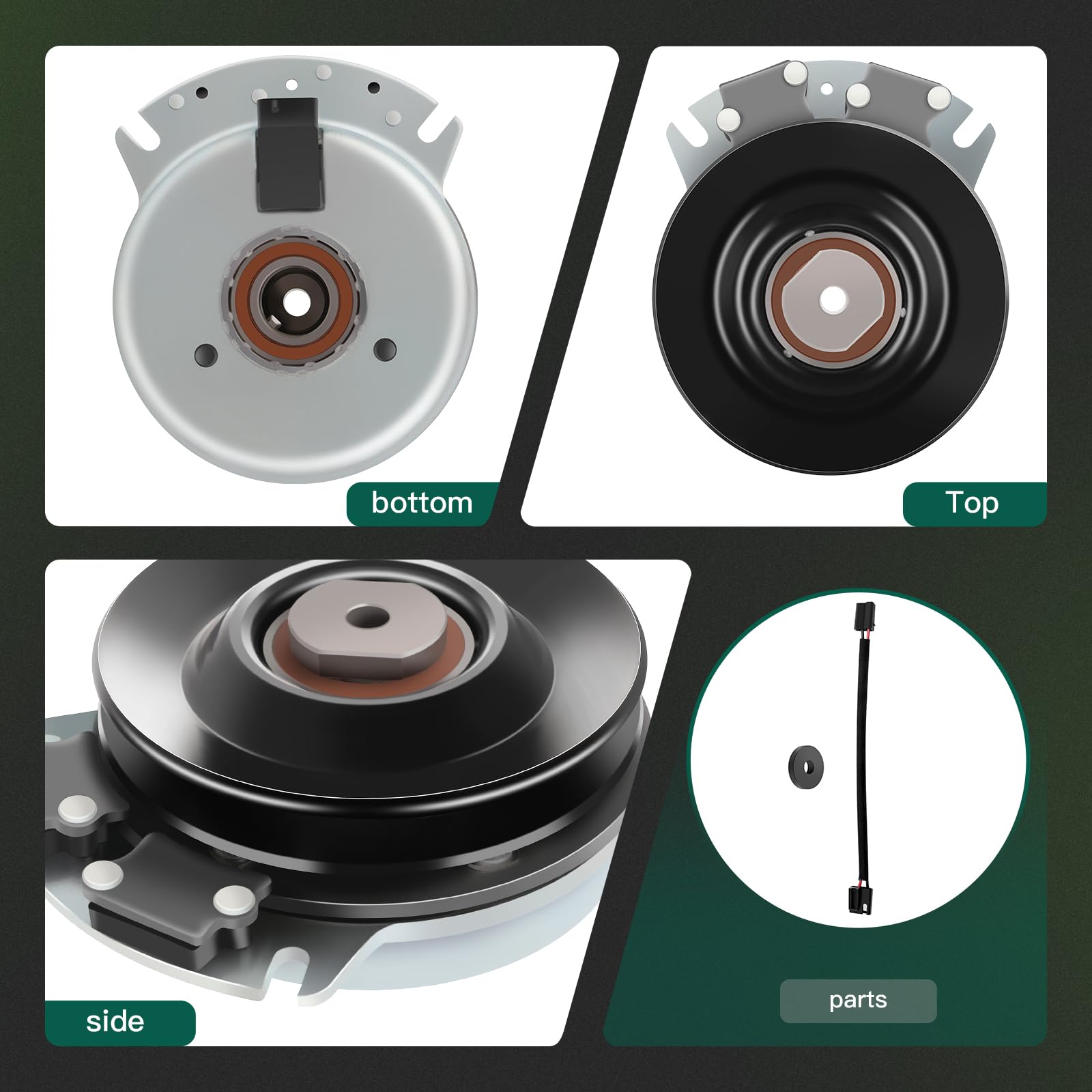 461395 PTO Clutch Replacement for SCAG 461395 461716 81530 - Compatible with Warner 5218-3, 5218-62, 5218-36, 5218-302, Ogura GT3.5-MC07, MA-GT3.5-MC07, Xtreme X0665, X0130 - Perfect for Lawn Mower & Tractor Maintenance