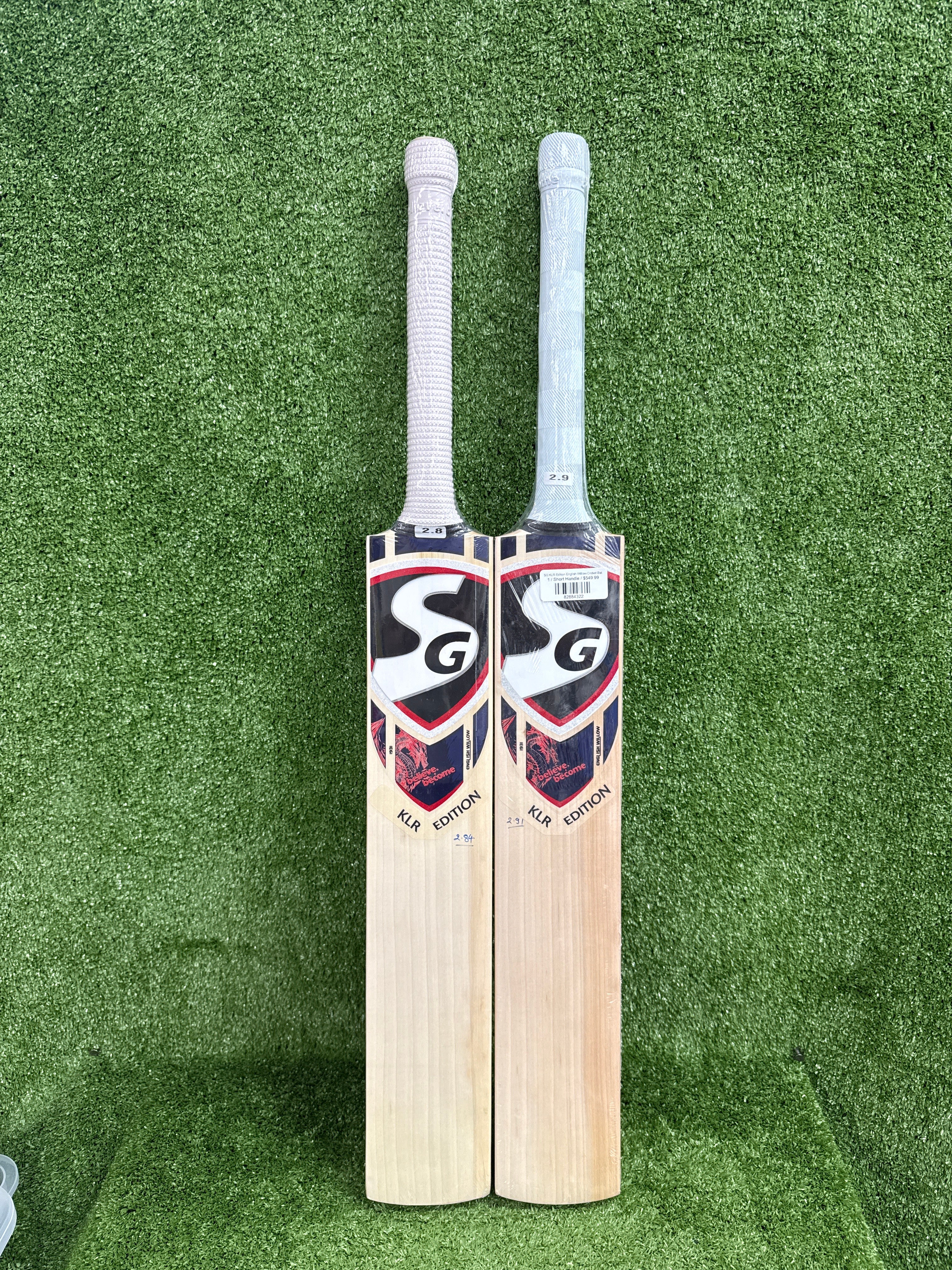 Premium SG KLR Edition English Willow Cricket Bat - Handcrafted for Professional Performance | Perfect for Matches, Training & Competitive Play