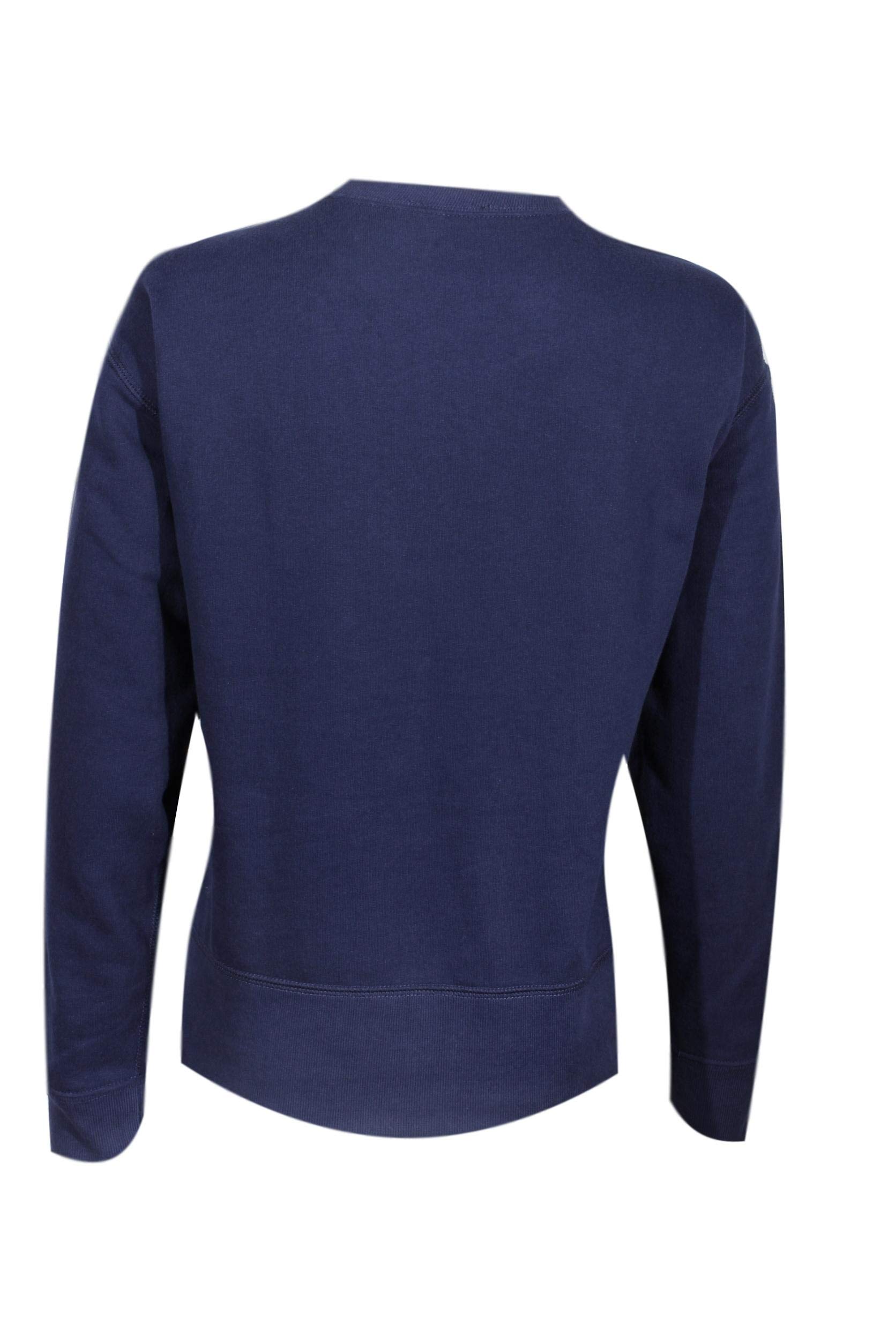 Ralph Lauren Women's Sparkle Fleece Sweatshirt & Sweatpants Set - Navy Blue, X-Large | Cozy Lounge Wear for Women | Perfect for Casual Outings, Home Relaxation & Winter Comfort