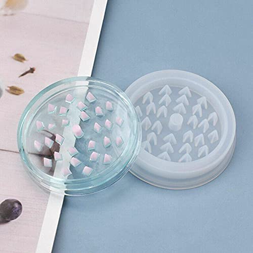 Acxico 2-Piece Silicone Epoxy Resin Mold Set - DIY Leaf & Herb Grinder for Spices, Resin Casting & Craft Projects - Perfect for Making Unique Jewelry, Soap Molds & Home Decor