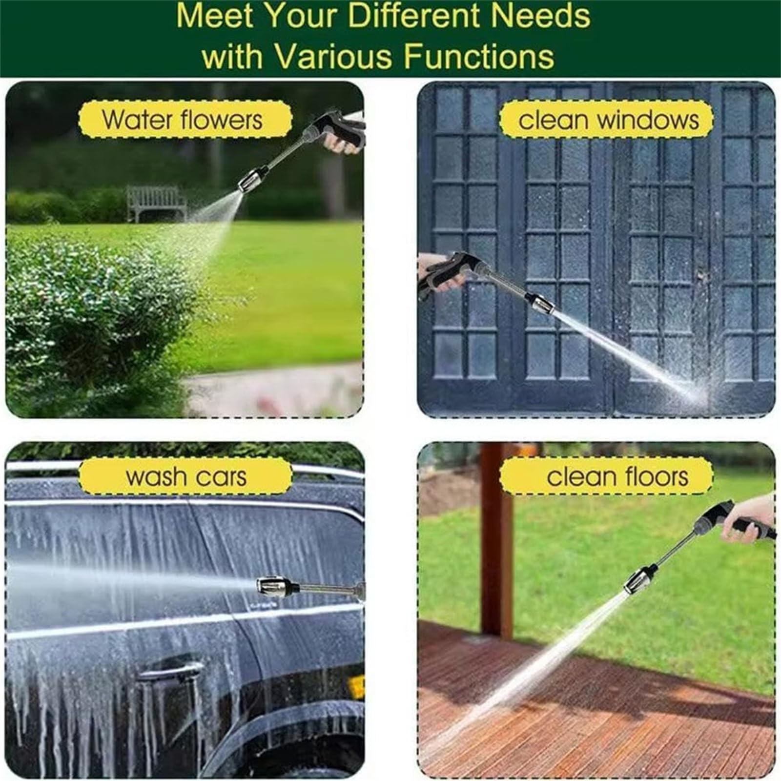 Turbowasher - High-Pressure Power Cleaner Attachment for Garden Hose | Turbo Washer & Hydroforce Nozzle | Perfect for Car Washing, Patio Cleaning & Outdoor Surfaces